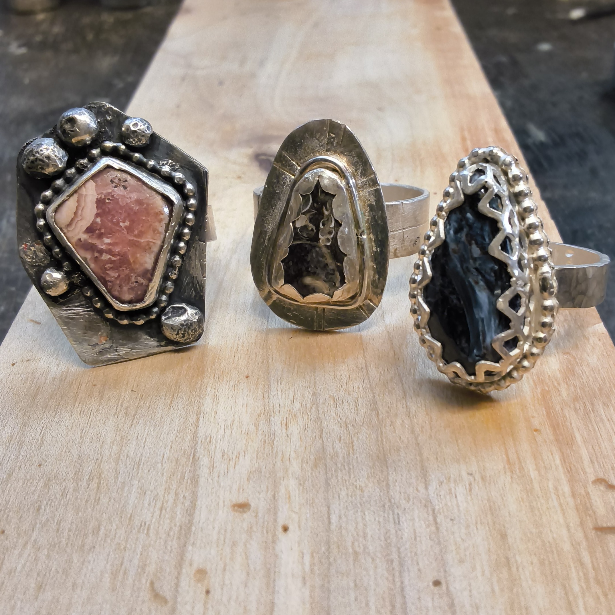 Small gemstone rings