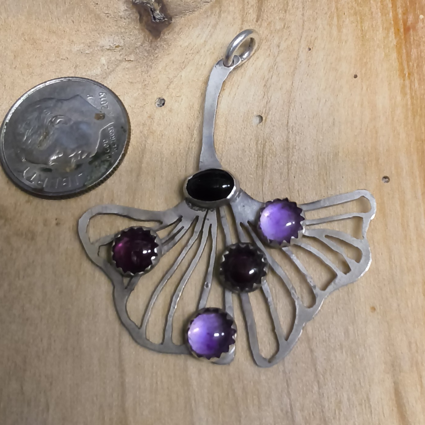 Small pendants with gemstones